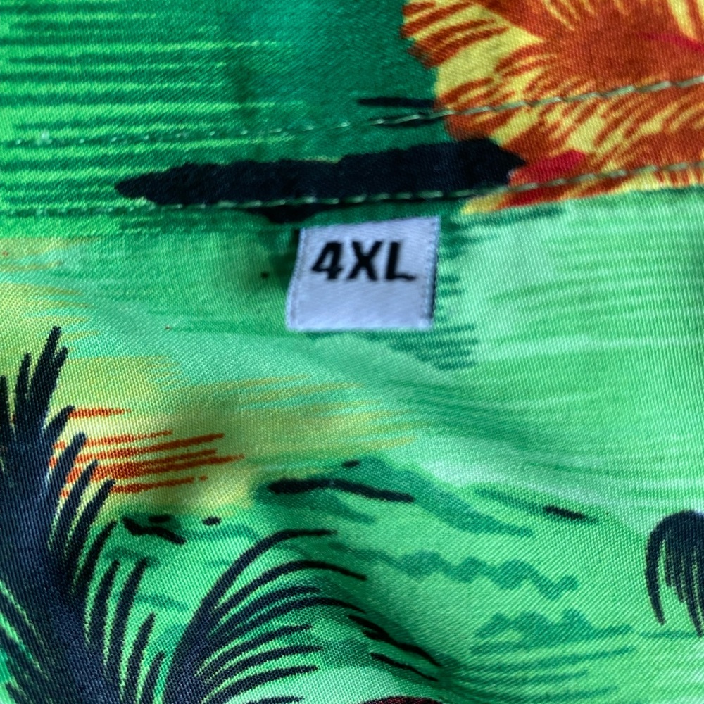 Tropical Green Hawaiian Shirt - Picture 4 of 6